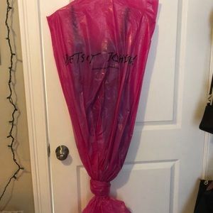 Betsey Johnson turquoise silk dress size 4